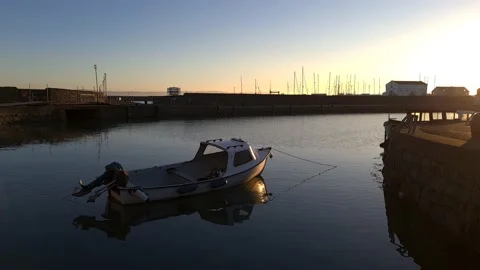 Sunset Harbour 1 Stockbeeldmateriaal 145370610