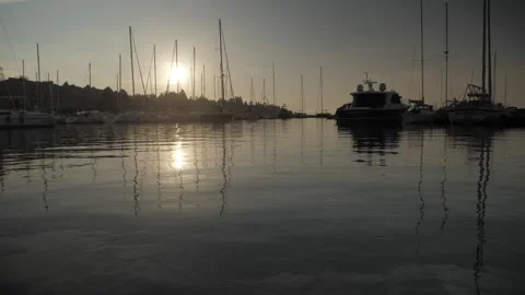 Sunset Harbour Video stock 155470812