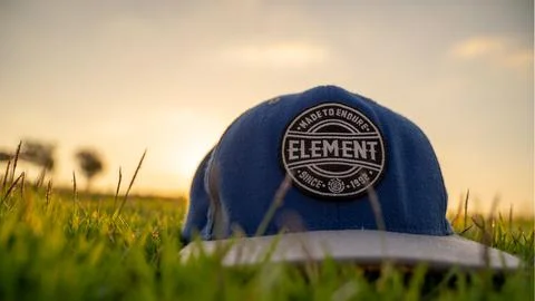 Sunset, hats down Stock Photos