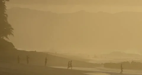 Sunset in Hawaii Stock Footage 262107207