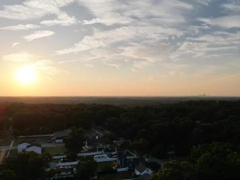 Sunset haze philly Stock Photos