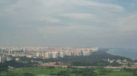 SUNSET of HDB Blocks Singapore 動画素材 31275566
