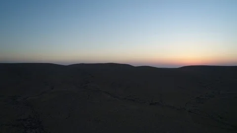 Sunset in the heart of the desert. Israel. Stock Footage 105962940