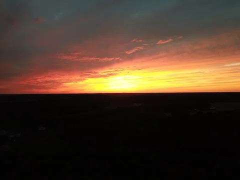 Sunset high up above 写真素材