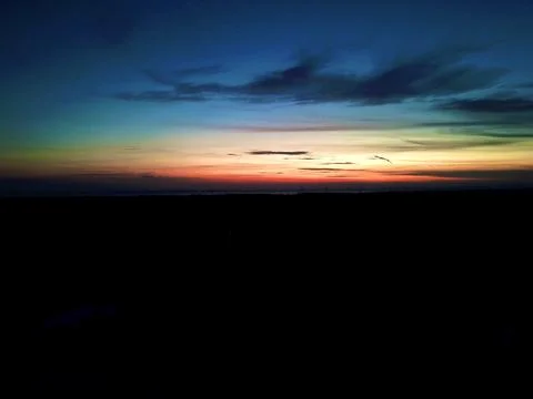 Sunset from high up above 写真素材