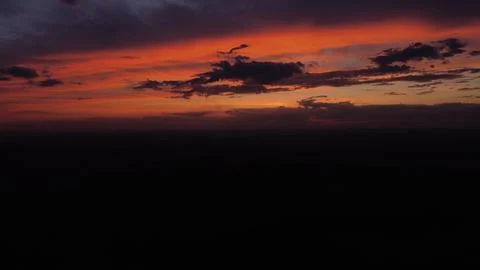 Sunset from high up above Stock Photos