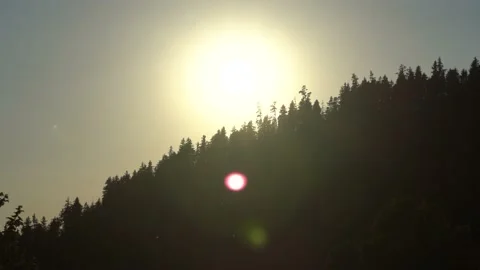 Sunset in the high mountain Stock Footage 137348034