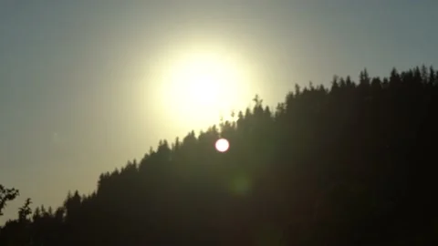 Sunset in the high mountain 库存影片 137348035