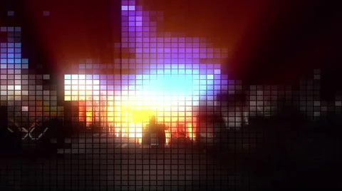 Sunset on the highway Stockbeeldmateriaal 67233161