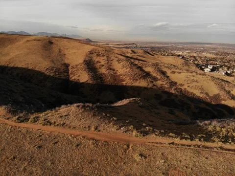 Sunset Hike 库存照片