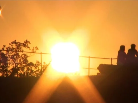 Sunset Hill Stock Footage 490011