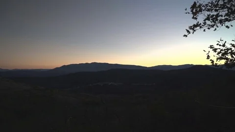 Sunset on the Hills Vídeo Stock 84332386