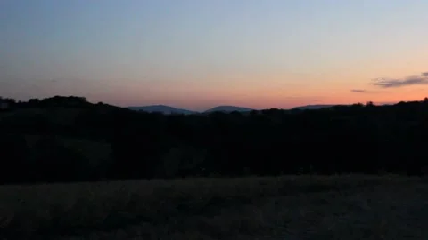 Sunset hilly Stock Footage 138251110
