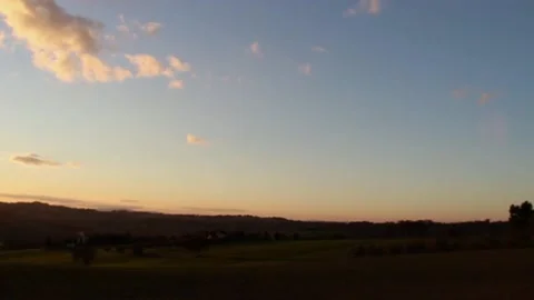 Sunset hilly Stock Footage 147970296