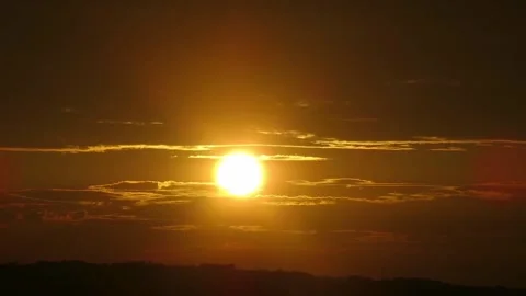 Sunset hilly Stock Footage 156444209