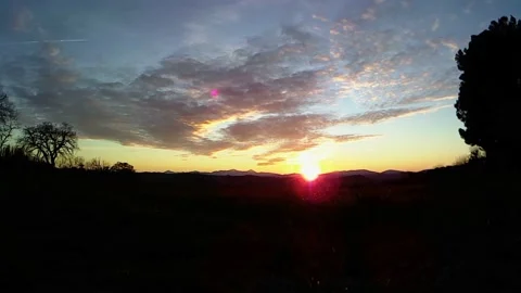 Sunset hilly Stock Footage 169383215