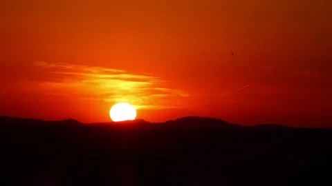 Sunset hilly Stock Footage 199618107