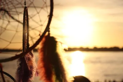 Sunset hippie Stock Photos