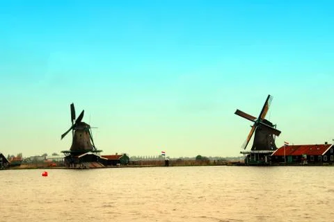 Sunset in Holland Stock Photos
