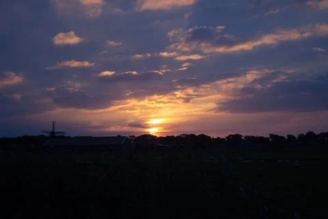 Sunset at Hollum Stock Photos