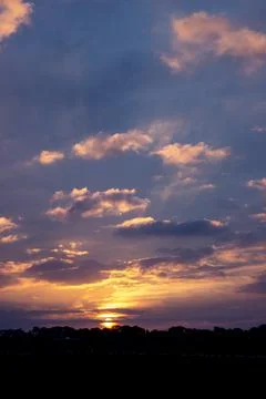 Sunset at Hollum Foto stock