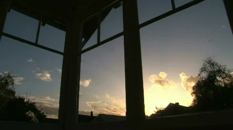 Sunset at Home Time Lapse Stock Footage 563326