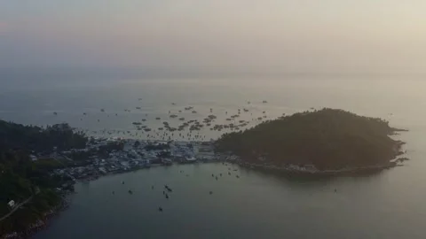 Sunset On Hon Son Island Stock Footage 232369308
