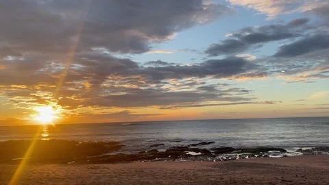 Sunset on Horizon HD Stock Footage 175874466