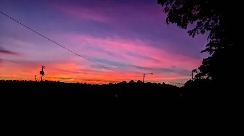 Sunset Horizon 库存照片