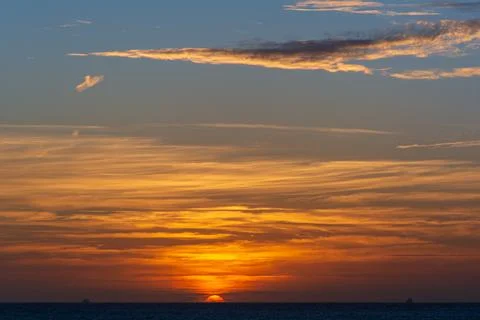 Sunset Horizon Stock Photos