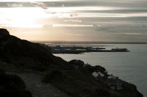 Sunset in howth, ireland Stock Photos