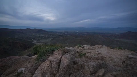 Sunset with huge vista, Timelapse Stock Footage 84341013