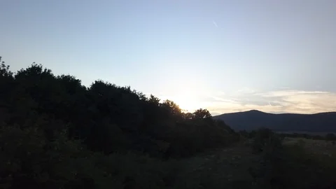 Sunset in Hungary. Stock Footage 94386578