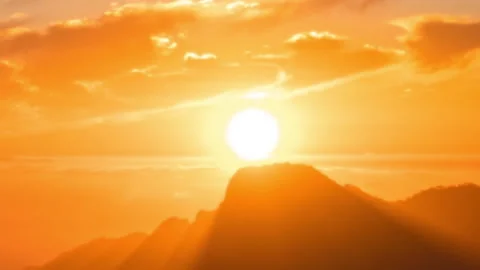 Sunset hyperlapse over Tejeda, Gran Canaria Stock Footage 130829758