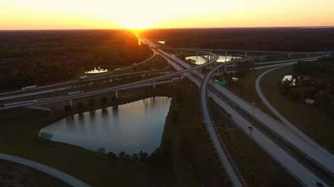 Sunset I-95 Jacksonville 動画素材 127860012