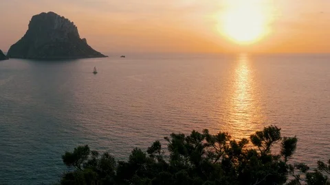Sunset Ibiza, Es Vedra Stock Footage 75425151