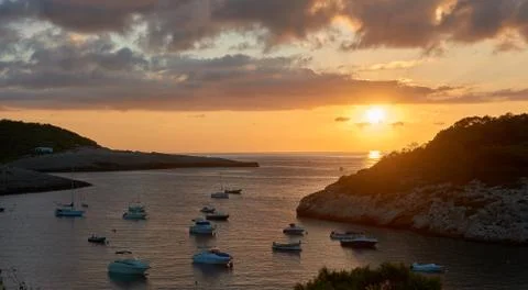 Sunset in Ibiza Stock Photos