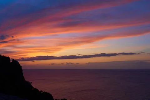 Sunset in Ibiza Stock Photos