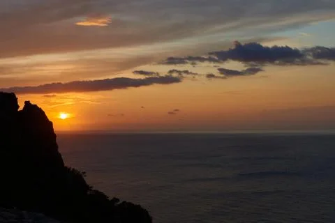 Sunset in Ibiza Stock Photos