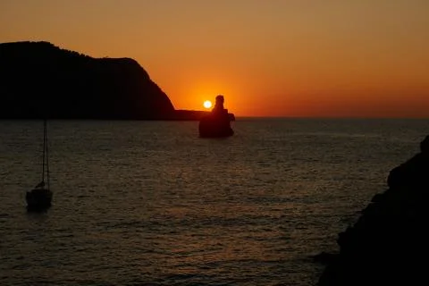 Sunset in Ibiza Stock Photos