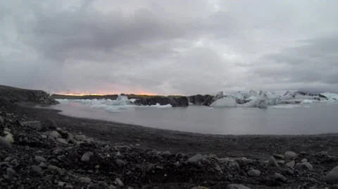 Sunset on Ice Video stock 37251173