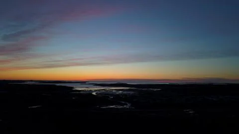 Sunset in iceland Foto stock