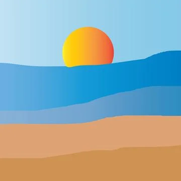 Sunset icon Stock-Illustration