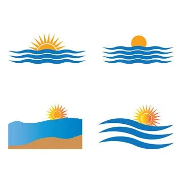 Sunset icon Stock-Illustration