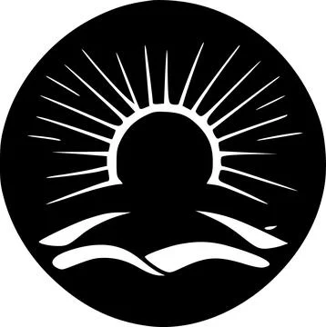 Sunset icon vector symbol design illustration Stock Illustration