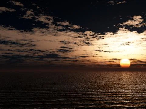 Sunset Illustrazione stock