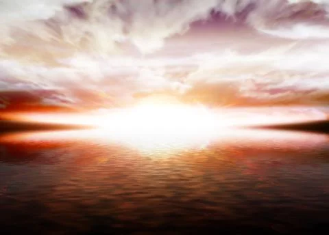 Sunset Stock Illustration