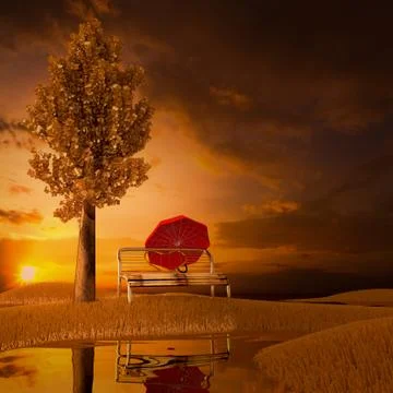 Sunset. Stock Illustration