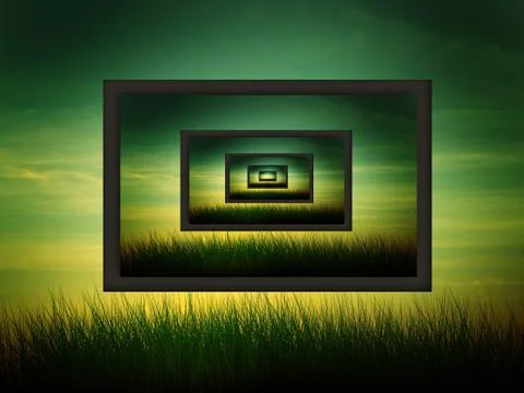 Sunset Stock Illustration