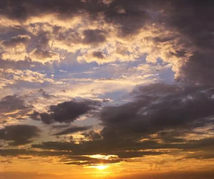 Sunset Stock Illustration